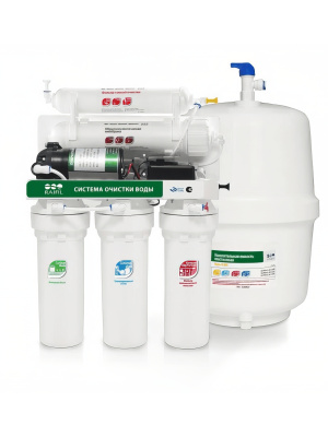 Система обратного осмоса Raifil RO808-550BP-EZ с насосом - купить в Водолей